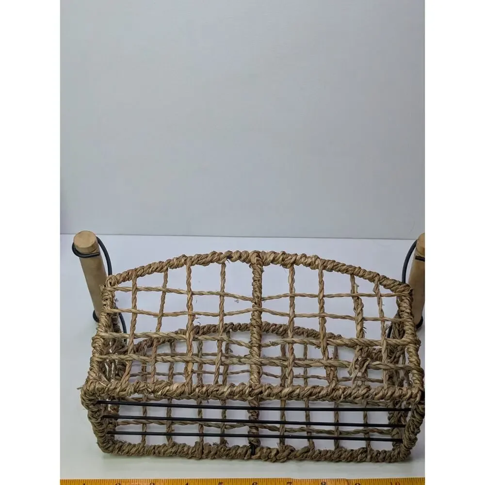 Farmhouse Home Decor Lot Basket Mail Organizer Clipboard Sign Rustic Country